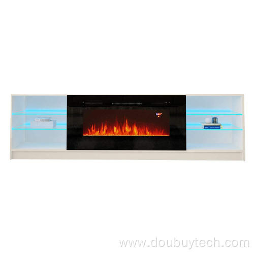 Led Tv Stand with Electric Fireplace